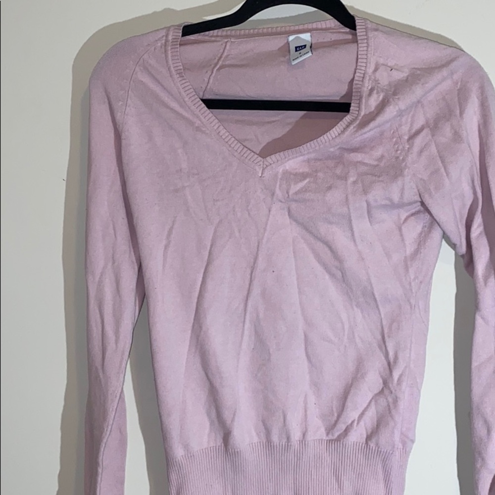 Fitted blush pink sweater!